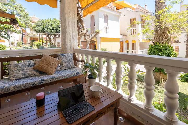 Terras aan de woonkamer